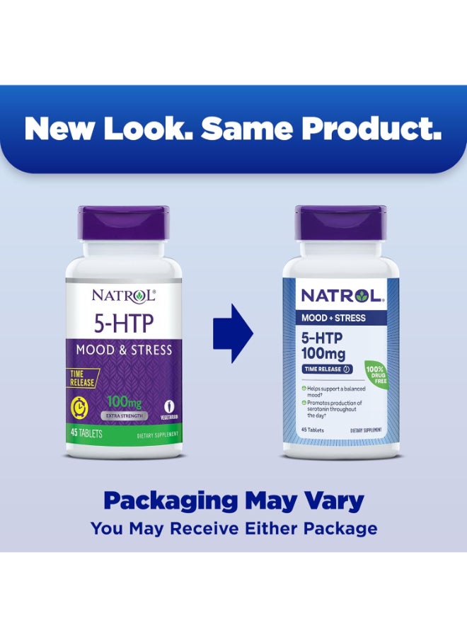 ناترول عبوة مكمل غذائي 5-HTP لتخفيف التوتر وتحسين الحالة النفسية - 45 قرص - Image 2